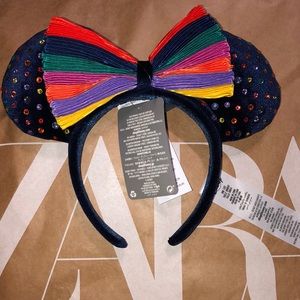 Disney Rainbow Velvet Minnie Ears